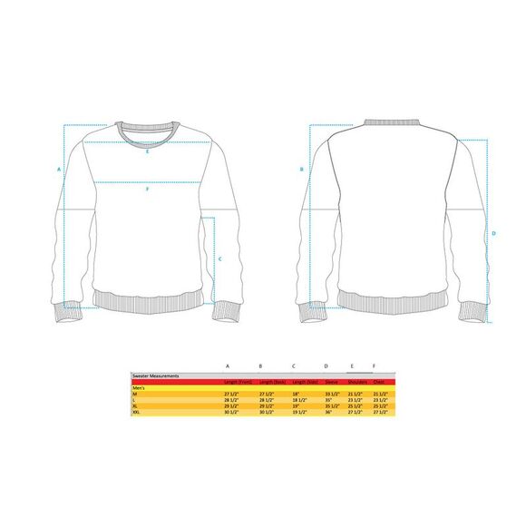 Chicago Blackhawks Patches NHL Ugly Crew Neck Sweater by Forever Collectibles - Picture 3 of 3